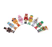 COSMOBETTY Nutcracker Unique Designs and Decorating for Clothing Versatile Use 9pcs Embroidered Iron on Patches Christmas Polyester Appliques with Adhesive Backing Holiday Presents