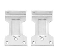 COSMOBETTY Parallel Installed Plate Parallel Installation Plates for Door Closer 2pcs L-Shape Lightweight Iron Metal with Simple Design Convenient to Carry and Store Home Install
