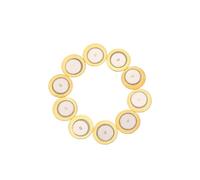 COSMOBETTY Piezo Disc Acoustic Instrument Pickup 29mm Diameter Copper 10 Pcs with Stomp Box Compatibility for Drums and Acoustic Guitars
