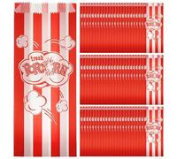 COSMOBETTY Popcorn Bags Small Popcorn Containers 100pcs Oil-proof Paper Multi-function Portable Paper Snack Bags for Movie Night and Cinema Treats for Hard Candies and French Fries