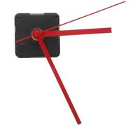 COSMOBETTY Silent Clock Movement Kit with Red Straight Clock Hands Easy to Install Plastic and Aluminum Mechanism for Quiet Home or Office Use