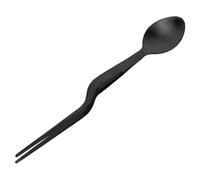 COSMOBETTY Stainless Steel Culinary Tasting Spoon with Tweezer 2 in 1 Plating Tool for Buffet Serving and Grilling, Easy to Clean Kitchen Utensils for Chefs and Home Cooks