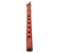 COSMOBETTY Traditional Indonesian Bamboo Flute 6-hole Wind Instrument with Accurate Tuning and Lightweight Design, Authentic Ethnic Style Wooden Folk Flute for Campus Activities and Folk