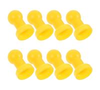 COSMOBETTY Trampoline Beautiful Caps Rod 8pcs Plastic Yellow Replacement Parts for Broken Bars with Secure Fixing Function and Appearance Installation and Safety Net Suitable