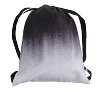 COSMOBETTY Waterproof Drawstring Backpack and Unique Gradient Black Design for Women and Men, Lightweight Oxford Cloth Shoulder Bag with Large Capacity for Shopping and Dating