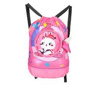 COSMOBETTY Waterproof Drawstring Swimming Bag with Dry and Wet Separation, Spacious Storage, Shoes Compartment, Double Shoulder Design, for Family Outings and Outdoor Adventure