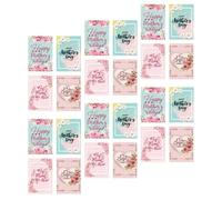 COSMOBETTY Wine Bottle Stickers Creative Pattern Design Mother's Day 24pcs Decorative Paper Labels for Banquets and Mothers Day Parties