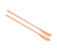 COSMOBETTY Wooden Kitchen Utensils Long Handled Wooden Spoons Compact and Portable 2pcs for Honey and Tea Stirring for Home and Outdoor Use