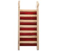 COSMOBETTY Wooden to Pets Ladder Hamster for Small Damage-resistant Easy Clean Multi-functional Stand with Loft Accessories and Mice and Parrot Cage