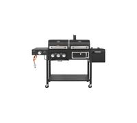 CosmoGrill Barbecue DUO Gas Grill + Charcoal Smoker Portable BBQ