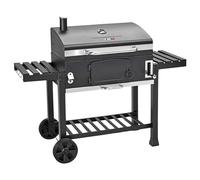CosmoGrill Outdoor XXL Smoker Barbecue Charcoal Portable BBQ Grill with Lid, Adjustable Charcoal Pan, Warming Rack & Built-in Thermometer | Extra Large Coal BBQ Smoker for Home Garden Party Cooking.