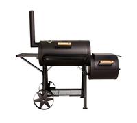 Cosmogrill Outdoor Xxxl (90Kg) Charcoal Barbecue With Barrel Offset Smoker, Thermometer
