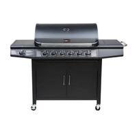 Cosmogrill Pro Deluxe 7 Gas Burner 6+1 Bbq Grill, Portable Gas Bbq With Propane Gas Regulator Hose And Side-Burner