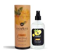 Cosmolive Lemon Cologne - Original Eau de Cologne - Spray Pump Glass Bottle - Contains 80° Alcohol - 240 ml