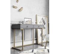 Dorel Home Camila Writing Desk Graphite Grey, Grey