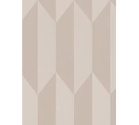 Cosmoliving By Cosmopolitan Graphic Groove Edge Beige Non Woven Wallpaper Beige