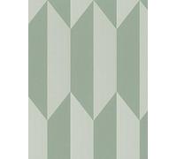 Cosmoliving By Cosmopolitan Graphic Groove Edge Green Non Woven Wallpaper Green