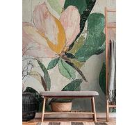 Cosmoliving By Cosmopolitan Lush Blossom Digital Mural Non Woven Green