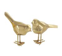 CosmoLiving by Cosmopolitan Sculpture, Resin, Gold, 2 Pieces Small Size