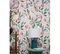 Non-woven wallpaper flowers leaves exotic blue purple 79062-1 (4,79£/1qm)