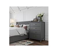 Dorel Cl Westerleigh 4 Drawer Dresser Graphite Grey, Grey