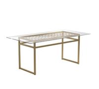 CosmoLiving Dhp Juliette Dining Table Brass