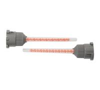 CosmoMix Helical Static Mixer Nozzle Tube Tip, K-System Connection for 4:1/10:1 Mixing Ratio, 2.9 Inches, 16 Elements, 40 Pieces Epoxy Mixing Nozzle Tip, Static Mixer for AB Adhesive Gun Mixer