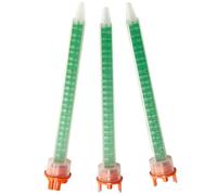 CosmoMix Square Static Mixer Nozzle Tube Tip, F System for 4:1/10:1 Mixing Ratio, 6.1 Inches, 24 Elements, 10 Pieces Epoxy Mixing Nozzle Tip, Static Mixer for AB Glue Acrylic Adhesive Gun Mixer