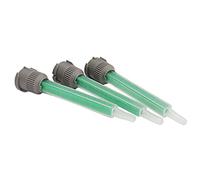CosmoMix Square Static Mixer Nozzle Tube Tip, K-System Connection for 1:1/2:1 Mixing Ratio, 3.6 Inches, 16 Elements, 40 Pieces Epoxy Mixing Nozzle Tip, AB Glue Adhensive Gun Mixer (RSC01-08-16L))