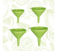 COSMOPLAST 4 Kitchen Funnel Inserts Diameter 8 12 16 18 100 Made in Italy Green