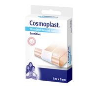 Cosmoplast 540763 - Sensitive wound plaster, pack of 10 units, each 1 m x 6 cm