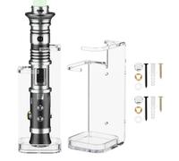 Cosmos 1 Pc Lightsaber Wall Mount Stand Vertical Light Saber Display Rack Acrylic Lightsaber Holder Wall Lightsaber Display Stand Compatible with Savi's Lightsaber (Transparent Clear - 6.6 cm Dia