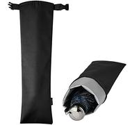 Cosmos 1 Pc Umbrella Bag Waterproof Travel Umbrellas Storage Pouches Wet Umbrella Cases Folding Umbrellas Sleeves Covers Portable Travel Umbrella Carry Bag for Home Outdoor (Black Color)