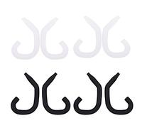 Cosmos 4 Pairs Removable Soft Silicone Earphone Hook Holder Sports Ear Hook Earphone Wire Cable Hanger Earclip for Sports Earphone Headset