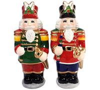 Cosmos 54546 Gifts Ceramic Nutcracker Salt and Pepper Set, 4-1/2-Inch