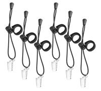 Cosmos 6 Pcs Backdrop Clips Clamps, Background Muslin String Clips Holder Photography Cloth Clip Adjustable Elastic Nylon Photo Clips for Photo Video Studio, Black