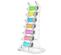 Cosmos Acrylic Display Stand Compatible with Kyber Crystal, 7 Tier Lightsaber Crystal Display Holder Lightsaber Stand Hilt Fixed Stand Multitool Storage Shelf with Non-Slip Pad (Crystals NOT Included)