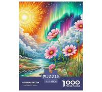 Cosmos Bipinnatus 1000 Pieces Flower Jigsaw Puzzle Challenging Game for Adults for The Whole for Women,Gifts for Men Home Decoraction 38x26cm/1000pcs