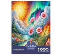 Cosmos Bipinnatus Blooms 1000 Piece Plant Jigsaw Puzzle for Adults Fun Toy Intellectual Game Home Decoration Stress Relief Education Game Relaxation And Intelligence 70x50cm/1000pcs