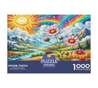 Cosmos Bipinnatus Jigsaw Puzzles Puzzles for Adults Kids. 1000 Piece Great Gifts Challenge Toy Educational Game Home Decoration for Educational Games Gifts 38x26cm/1000pcs