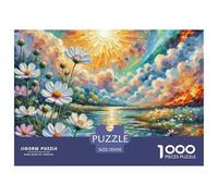 Cosmos Bipinnatus - 。 Puzzles Age 14+ for Adults 1000 Piece Challenging Puzzle Games, 。s 1000 Pieces For Adults, Difficult Hard 。 Puzzles for Man And Woman (landscape Painting) 70x50cm