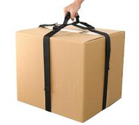 Cosmos Box Carrying Strap with Handle, Adjustable Handheld Belt for Moving and Lifting Heavy Objects, Cross Style Moving Straps Heavy Duty Lifting Strap for Luggage Groceries (126 Inch)