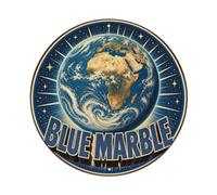 Cosmos Earth Blue Planet Solar System Astronomy Metal Tin Sign Plaque Wall Decor for Cafe, Man Cave, Club Bar, Office, Home Garden Round Metal Poster 8x8Inch
