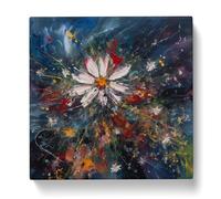 Cosmos Expressionism No.3 Canvas Print | Gallery Wrapped 30mm Frame Wall Art | 20x20 inches | Ready to Hang | Eclectic Picture | Living Room Bedroom Lounge Office