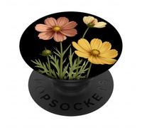 Cosmos Flower Scientific Name Vintage Illustration Flowers PopSockets Adhesive PopGrip