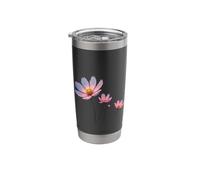 Cosmos Flowers Cut Out Stainless Steel Insulated Tumbler