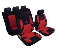 Cosmos Full Set Car Seat Covers with Separate Headrest Covers Enhances Vehicle Interior Easy Installation, Red Colour, 14406 Precision