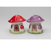 Cosmos Gifts 21021 Colorful Mushroom House Salt and Pepper Shaker