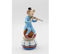 Cosmos Gifts Clown Playing on Violin Music Box, Blue