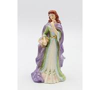 Cosmos Gifts Irish Lady Figurine, Porcelain, Purple